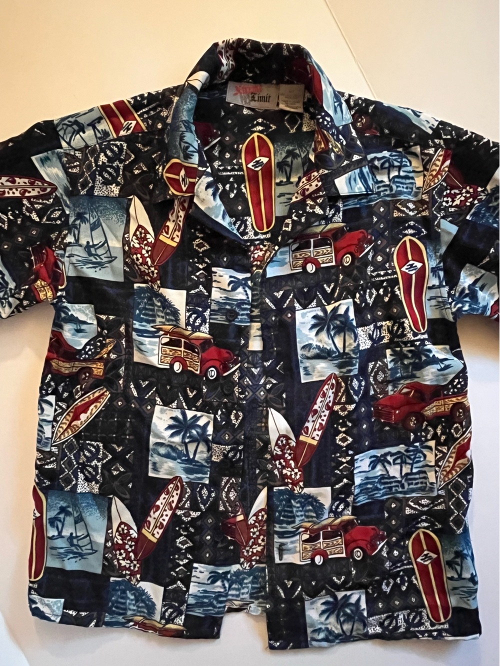 Extreme Limits - Hawaiian Style Shirt - Boys Size 6/7 - EUC - Picture 5 of 5